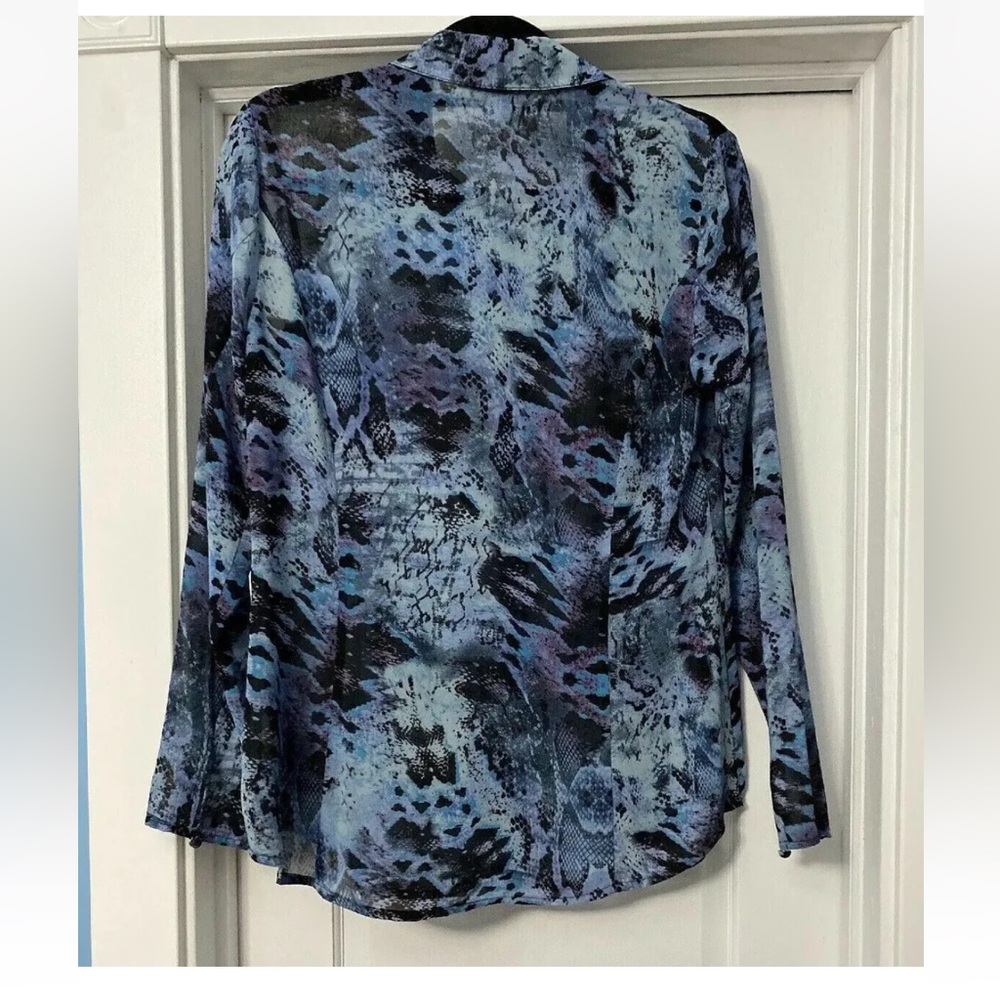 Cabi Style 609 Snake Python Animal Print Button U… - image 5